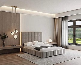 Cubed Upholstered Bedframe